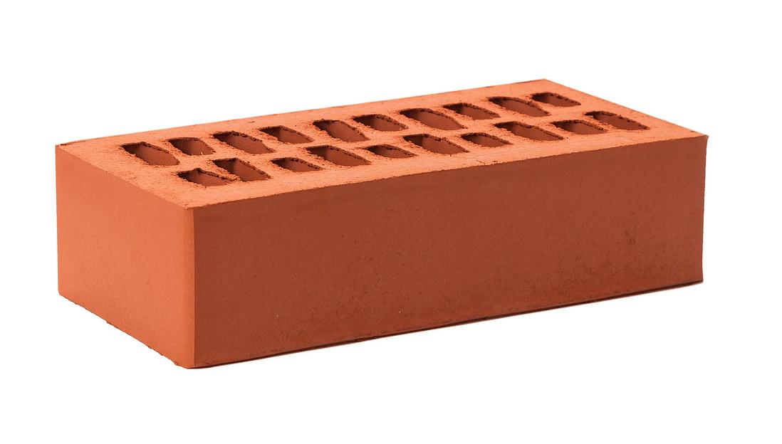 Кирпич лицевой одинарный гладкий «Москва» (Красный) фото 1