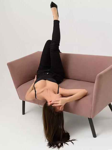 Джинсы женские скинни JEXY с высокой посадкой, чёрный фото 3