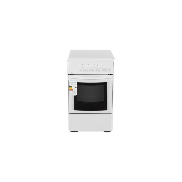 Электрическая плита Flama AE 1401 W, эмаль, белый фото 1