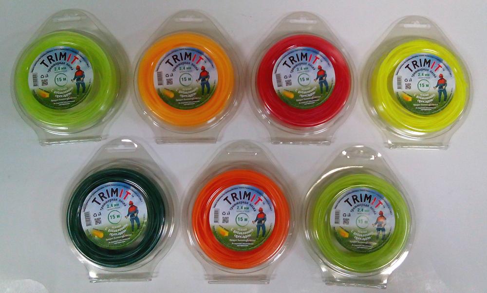 Триммерная леска в блистере 15м 2,4мм (сечение круг) Опт фото 3