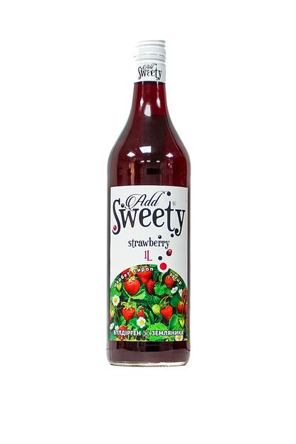 Сироп add SWEETY «Земляника» стекло 1 л ОПТ фото 1