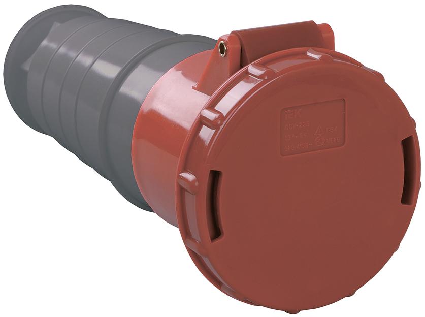 Iek PSR22-063-5 Розетка 235 переносная 3Р + РЕ+ N 63А 380В IP54 ИЭК фото 1