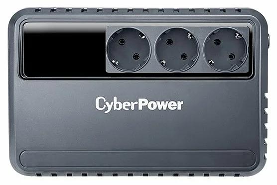 ИБП CyberPower BU600E, Line-Interactive, 600VA/360W, 3 Schuko розетки, Black, 0.28х0.14х0.23м., 4.4кг. CyberPower BU600E фото 1