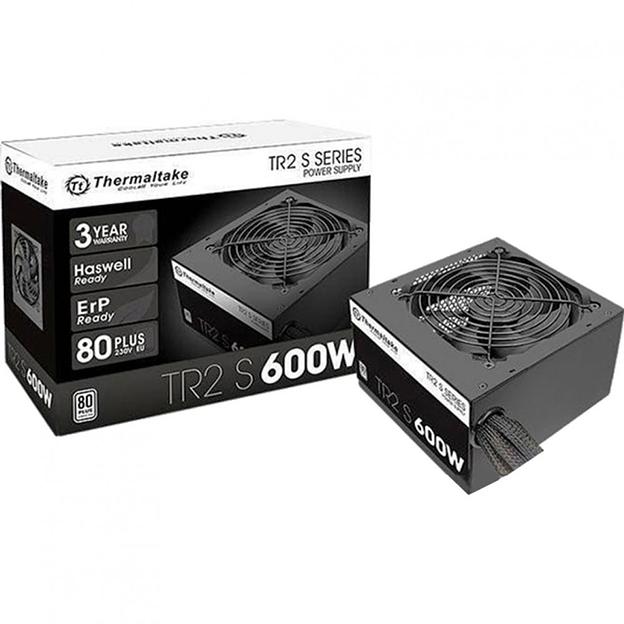 Блок питания Thermaltake ATX 600W TR2 S 80+ (24+4+4pin) APFC 120mm fan 5xSATA RTL фото 1