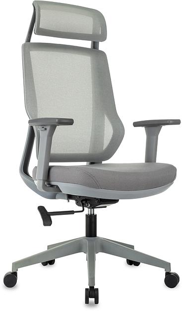 Кресло руководителя Бюрократ MC-G411N-H серый сетка/ткань с подголов. крестов. пластик пластик серый фото 1