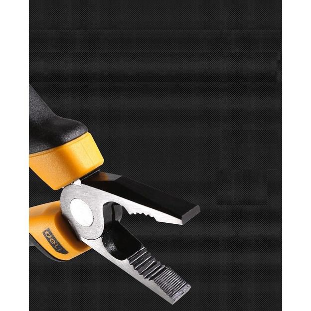 Комбинированные плоскогубцы Deli DL2008Z 200мм, сталь CrV, прорезиненная двухкомпонентная ручка фото 6