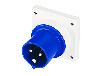 Вилка панельная IP44 32A 3P+E 400В фото 1