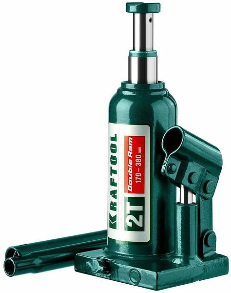 Домкрат Kraftool «43463-2» Double Ram гидравлический бутылочный ОПТ фото 6