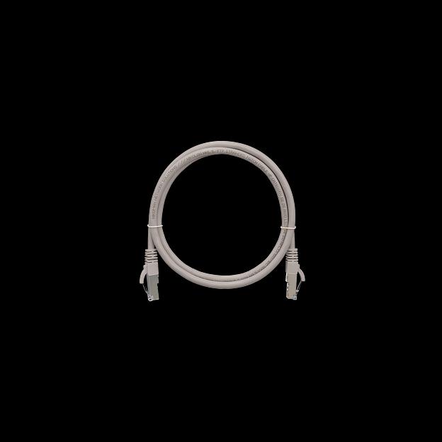 Коммутационный шнур NIKOMAX F/UTP 4 пары, Кат.5е, 26AWG, LSZH нг(А)-HFLTx, серый, 1,5м фото 1