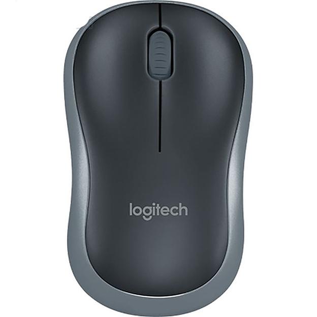 Мышь Logitech M185 серый оптическая (1000dpi) беспроводная USB1.1 для ноутбука (2but) фото 1