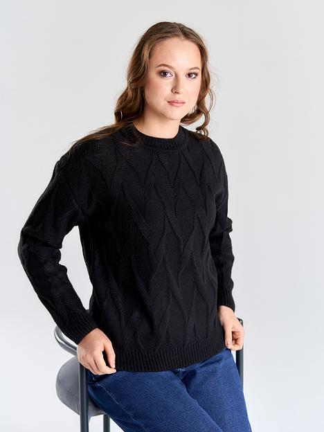 Джемпер женский «Заря» чёрный ОПТ фото 3