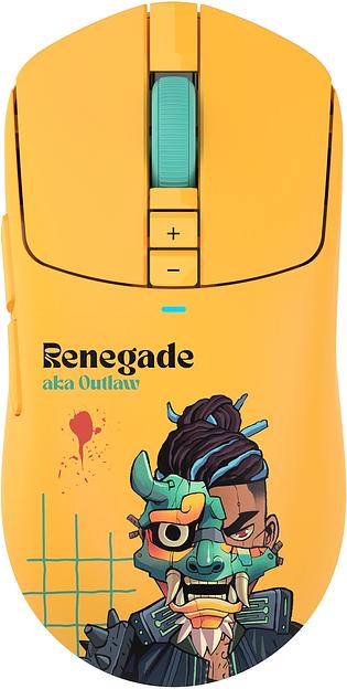 Мышь A4Tech Bloody R72 Ultra желтый оптическая 20000dpi беспров. USB-C 7but фото 1