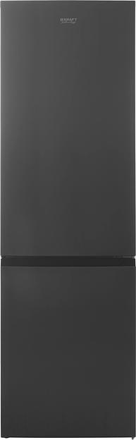 Холодильник Kraft KF-NF292X нержавеющая сталь двухкамерный 201/64л морозилка снизу фото 6