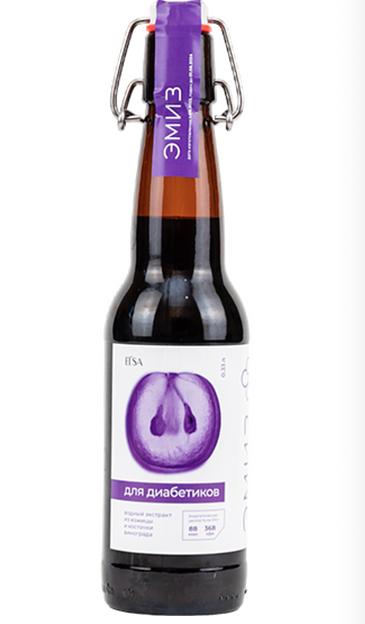 Безалкогольный виноградный халяль-напиток Эмиз «Диабетический» 0,33 л, опт фото 1