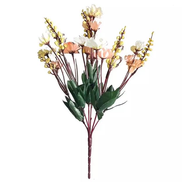 Букет декоративных подсолнухов 6 веток 864-11 34см фото 2