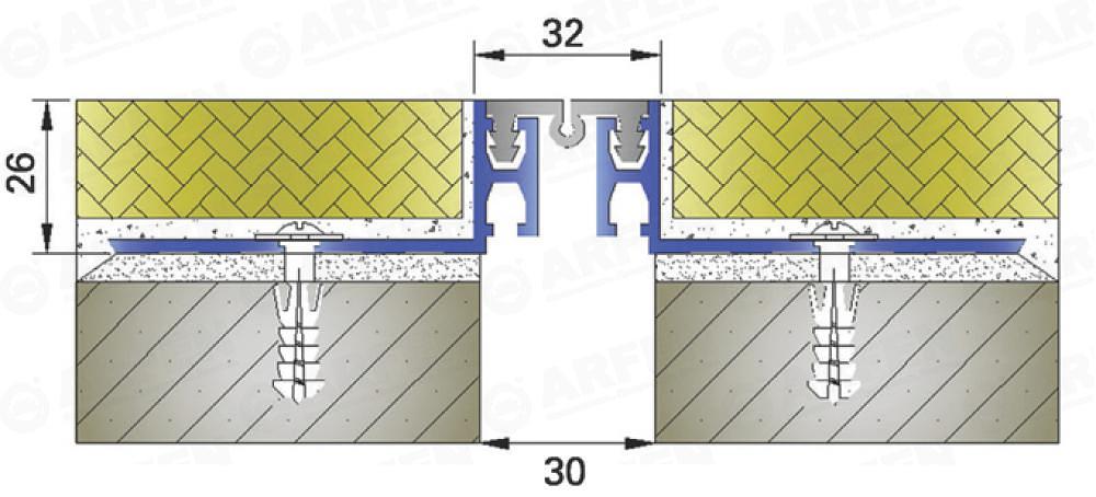 Деформационный шов Arfen «AR 101-030» ОПТ фото 2