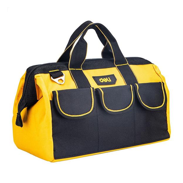 Сумка для инструментов Deli DL430013 310 x 170 x 220мм, 5 карманов, плечевой ремень, ткань Оксфорд (017223) фото 2