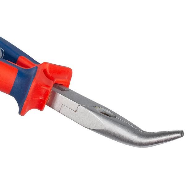 Длинногубцы изогнутые 160 мм серия МАСТЕР фото 2