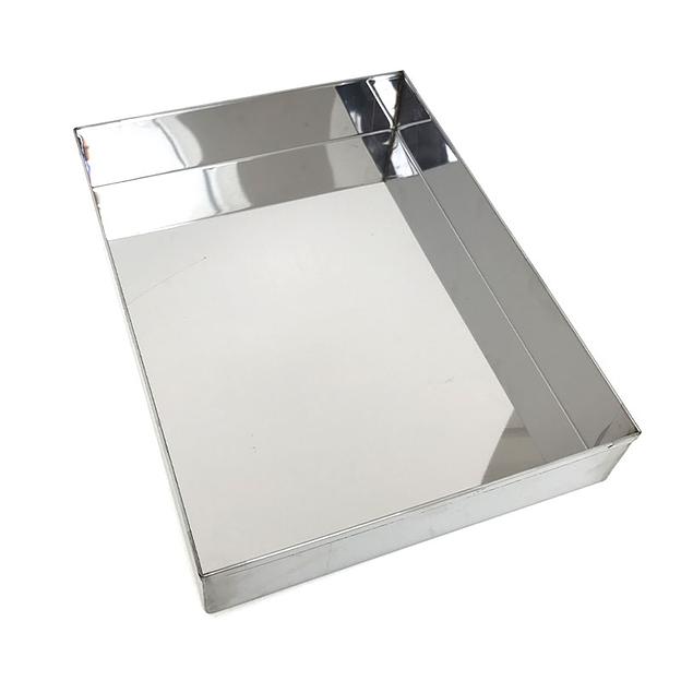 Противень 400х300 мм высота 70 мм 4 борта нержавеющая сталь фото 2