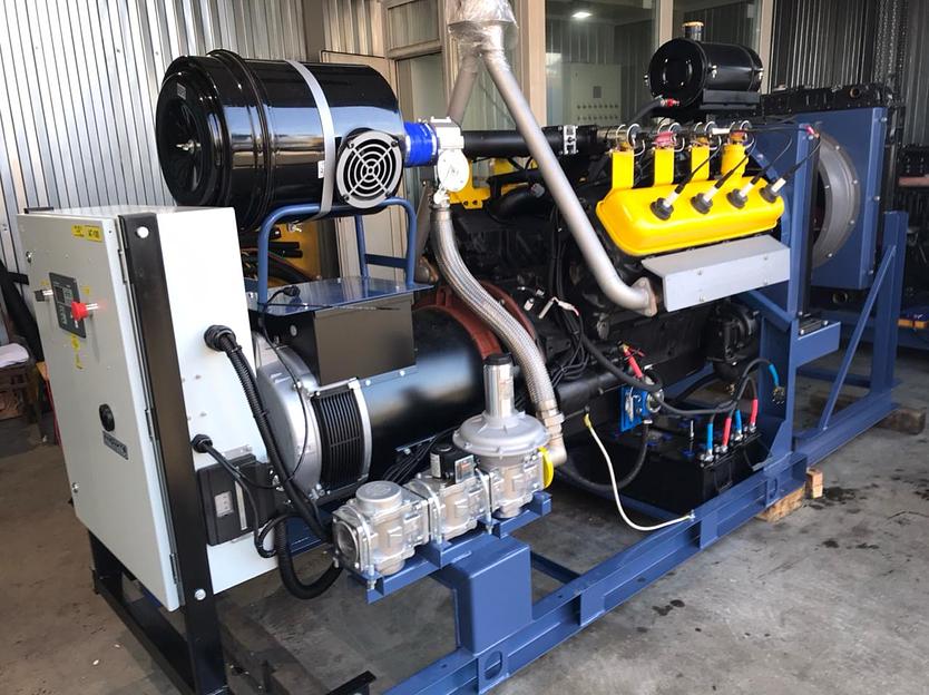 Газопоршневая электростанция 80 кВт (ЭГП-80) АГП-80, когенерационная установка 80 кВт, газогенератор 80 кВт на биотопливе (ГГУ-80) фото 1