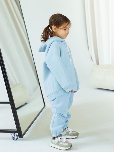 Утеплённый комплект MINI DI «Алекс» голубой однотон, арт.910/620 ОПТ фото 2