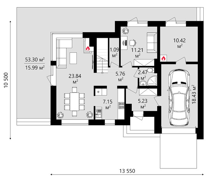 Проект дома KDR – 120 фото 4