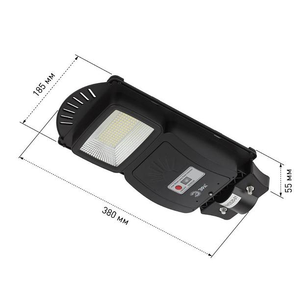 Консольный светильник на солн. бат.,SMD, 20W, с датч. движ., ПДУ, 400 lm, 5000К, IP65 ЭРА Б0046797 фото 8