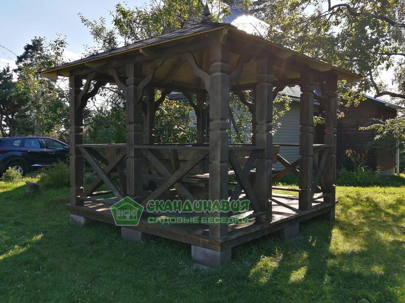 Беседка «Август» 3×3 м фото 2