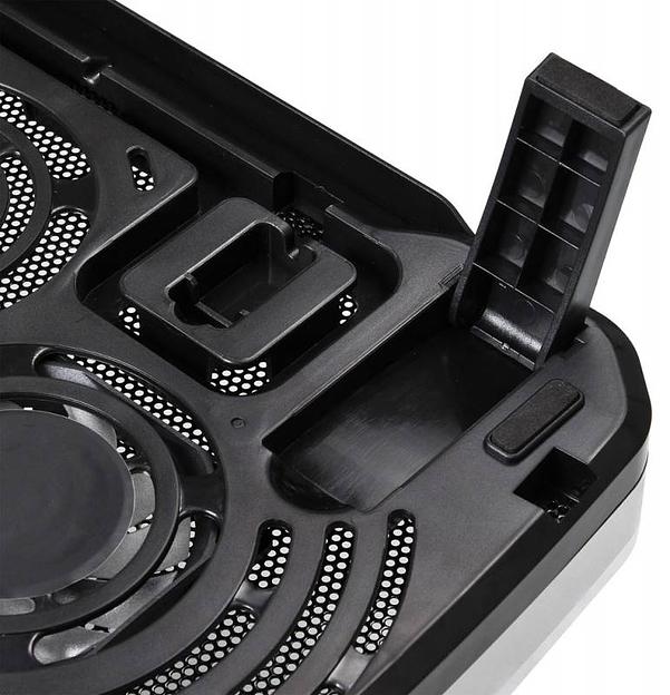 Подставка для ноутбука Buro BU-LCP156-B208 15.6"355x260x21мм 2xUSB 2x 80ммFAN 560г металлическая сетка/пластик черный фото 4