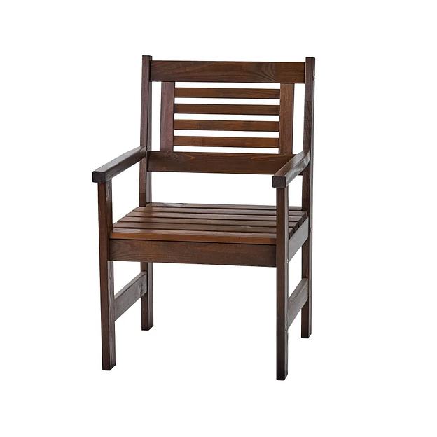 Кресло деревянное для сада и дачи Хольмен тёмно-коричневое ОПТ фото 6