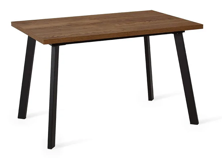 Стол Hagen 120(+40)x80 мм, чёрный металл, антик табак фото 4