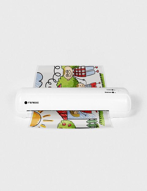 Ламинатор Heleos ЛМ-А4Мини белый A4 (75-150мкм) 32см/мин (2вал.) лам.фото фото 6