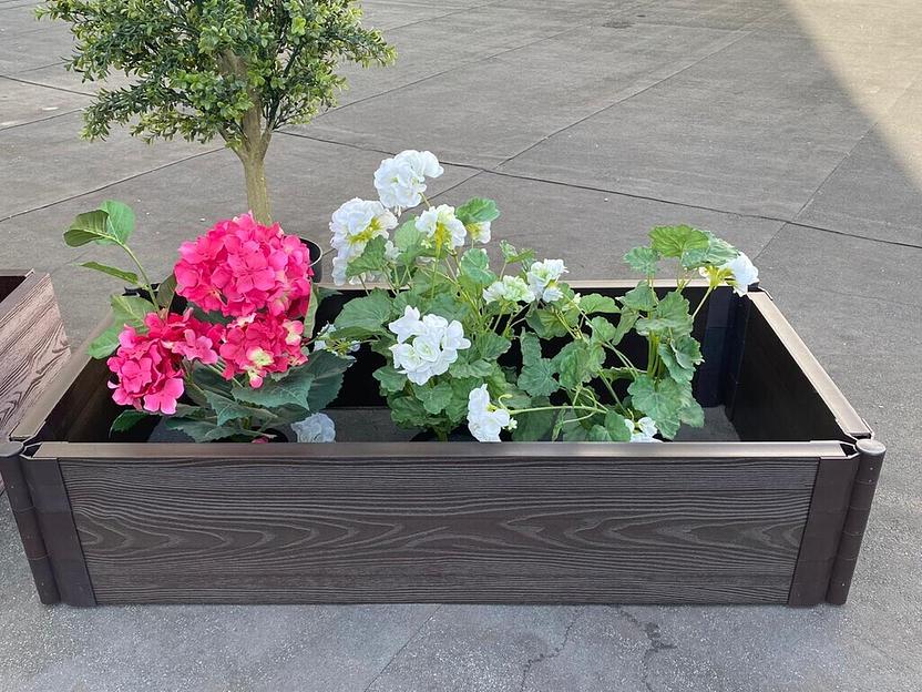 Ограждения из ДПК Вечные Грядки, высота 22,5 см, ширина 1 м, длина 4 м фото 2