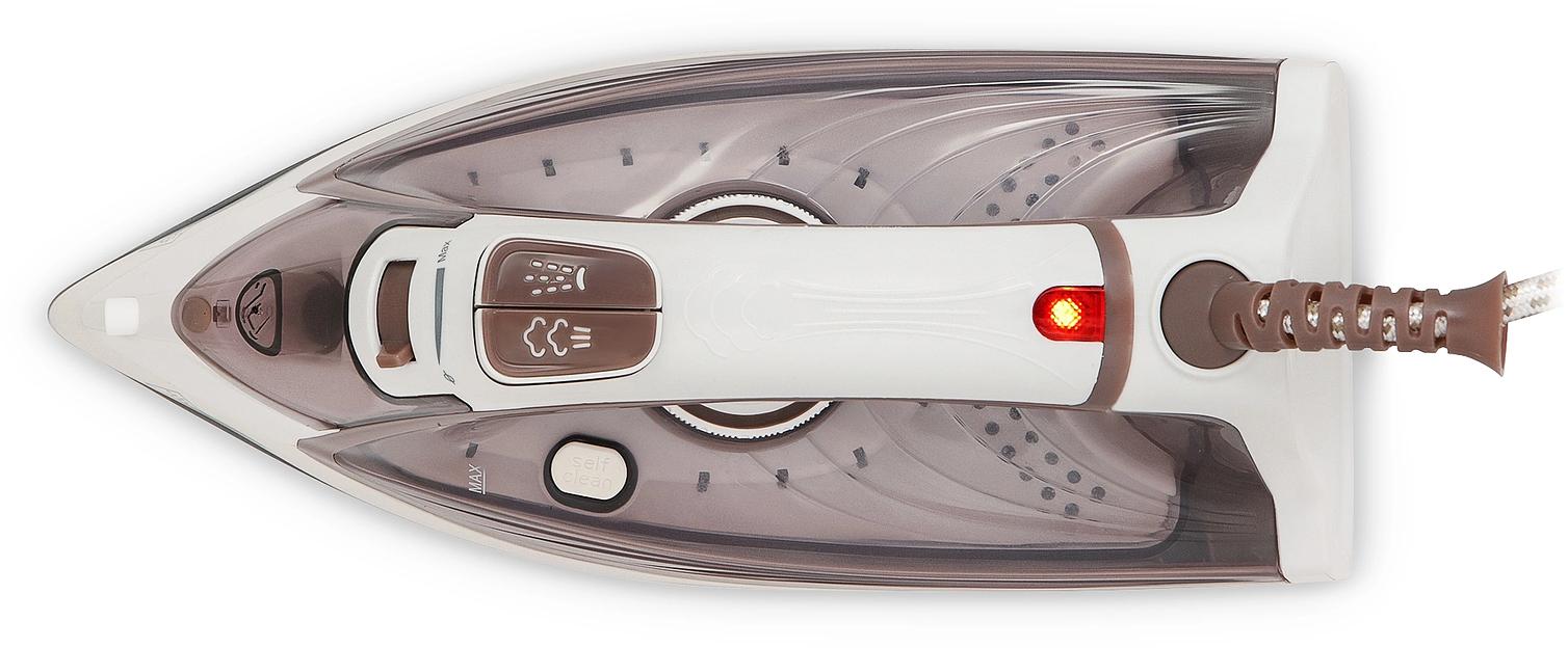 Утюг Maxwell MW-3047 2400Вт белый/коричневый фото 3