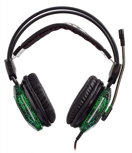 Наушники с микрофоном Оклик HS-L500G TOXIC черный 2.2м мониторные оголовье (HS-L500G) фото 3