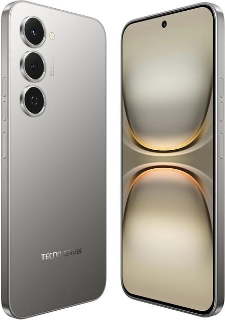 Смартфон Tecno Spark 40 Pro 128Gb 8Gb титан моноблок 3G 4G 6.78" 1080x2436 Android 14 108Mpix 802.11 a/b/g/n/ac NFC GPS GSM900/1800 Protect фото 8