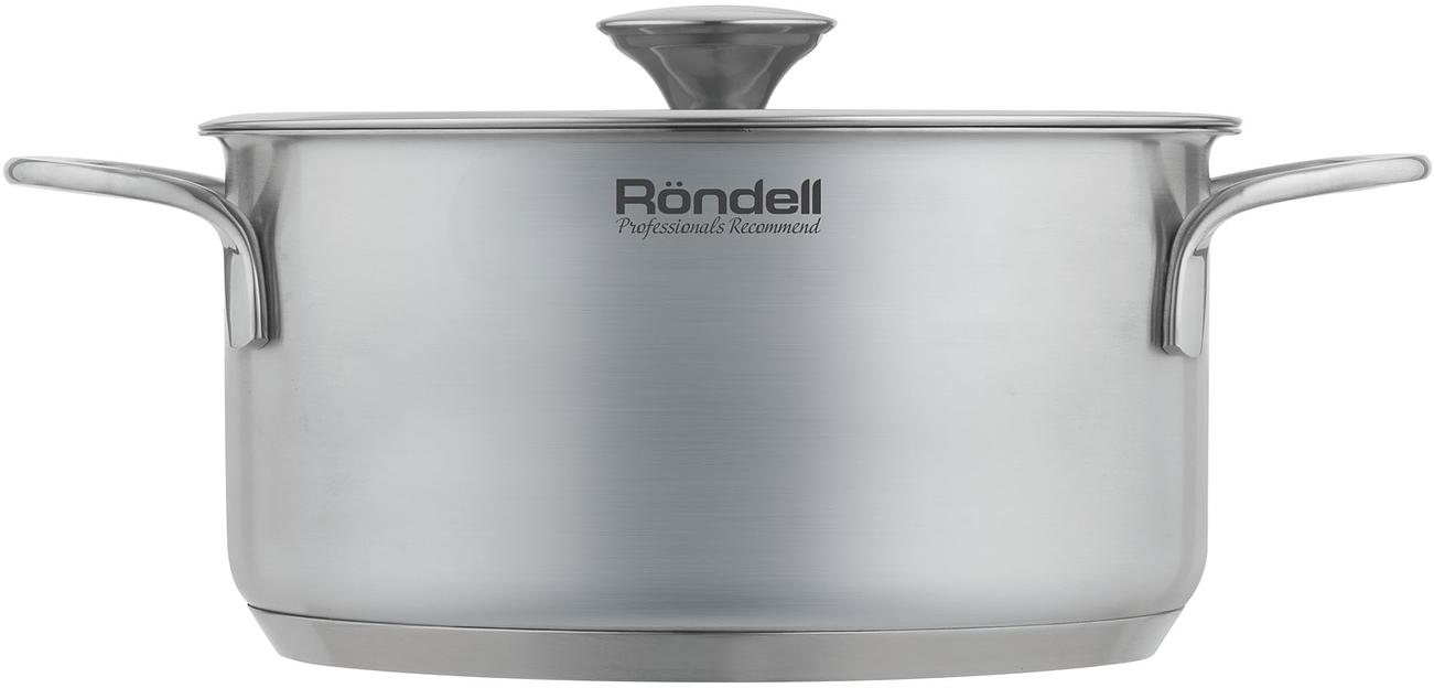 Кастрюля Rondell Modern RDS-1747, 2.8л, 20см, с крышкой, стальной фото 2