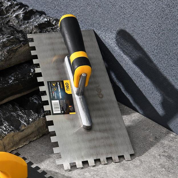 Отделочный инструмент Deli Кельма зубчатая прямоугольная Deli DL509312 280х130мм фото 6