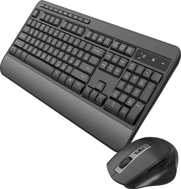 Клавиатура + мышь Оклик S290W клав:черный мышь:черный USB беспроводная Multimedia (351701) фото 6
