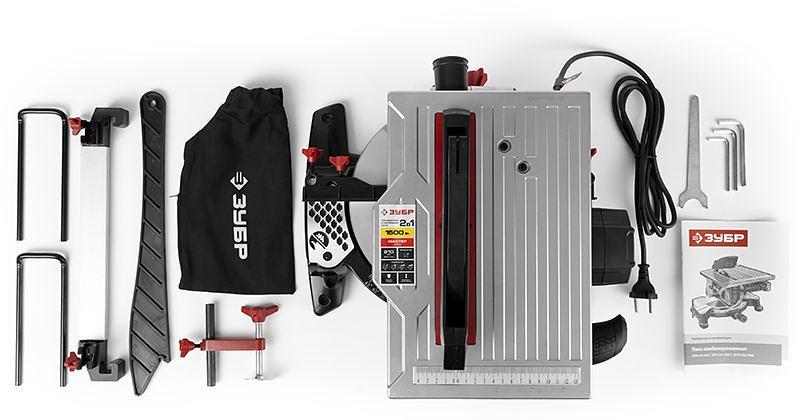 Торцовочная пила Зубр ЗПТК-210-1500 1500Вт 4500об/мин d=210мм фото 4