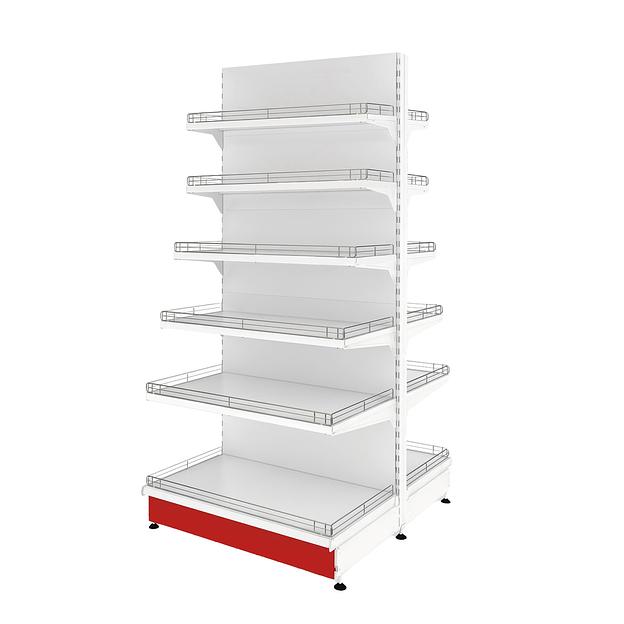 Стеллаж островной торговый Купец 1000x500x2600 6 полок фото 1