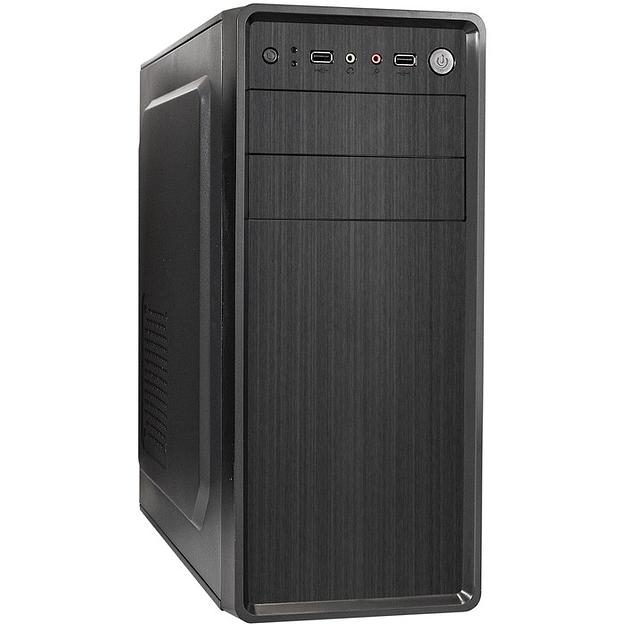 ExeGate EX283731RUS Корпус Miditower ExeGate XP-401-400W-12 (ATX, БП XP400 с вент. 12см, 2*USB, аудио, черный) фото 1