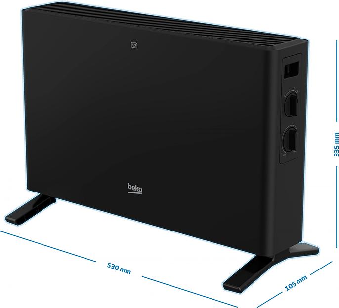 Конвектор Beko Winter Range RHC 5218 B 1800Вт черный фото 9