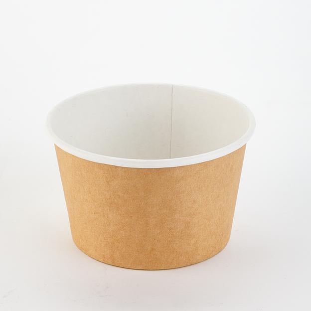 Контейнер картонный 500мл для супа крафт h70мм d121мм - 50 шт фото 1