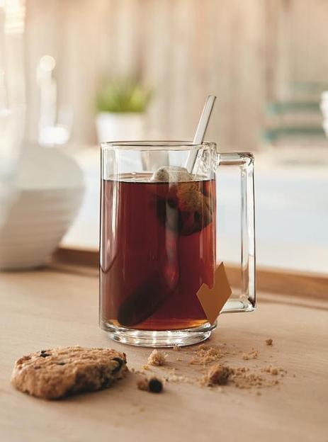 Кружка 320 мл. d=73 мм. h=113 мм. прозрач. Фитнес /12/960/ фото 1