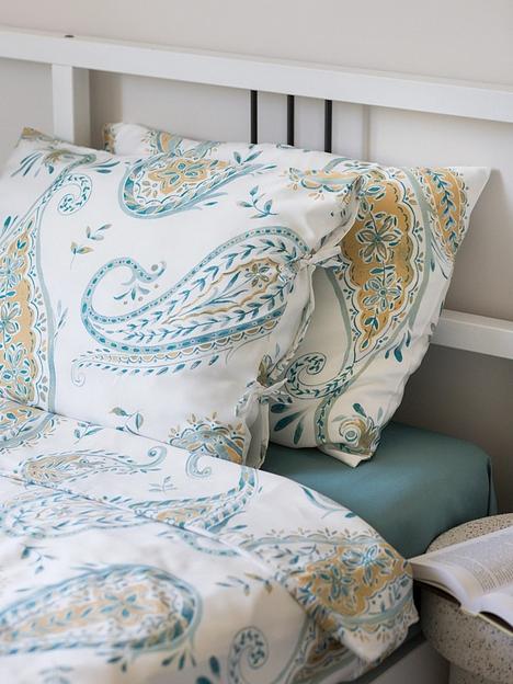 Пододеяльник 1,5 спальный, наволочка ПЕЙСЛИ 150x200/50x70, индийский огурец, сатин, лиоцелл KL-60353291 фото 2