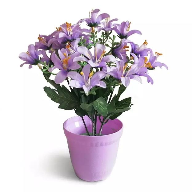 Букет искусственных цветов в горшке 619 25см фото 2