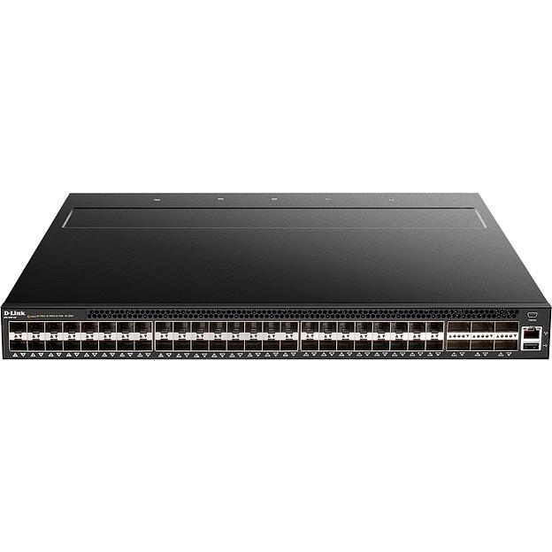 Коммутатор Managed L3 Switch 48x10GBase-X SFP+, 6x40GBase-X QSFP+, CLI, 1000Base-T Management, mini-USB Console, USB, w/D-Link OS (DXS-5000-54S/A1ASI) фото 1