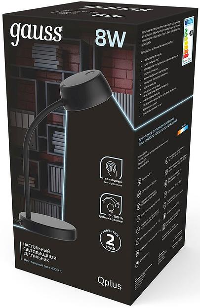 Светильник Gauss GT6012 настольный на подставке черный 8Вт фото 3