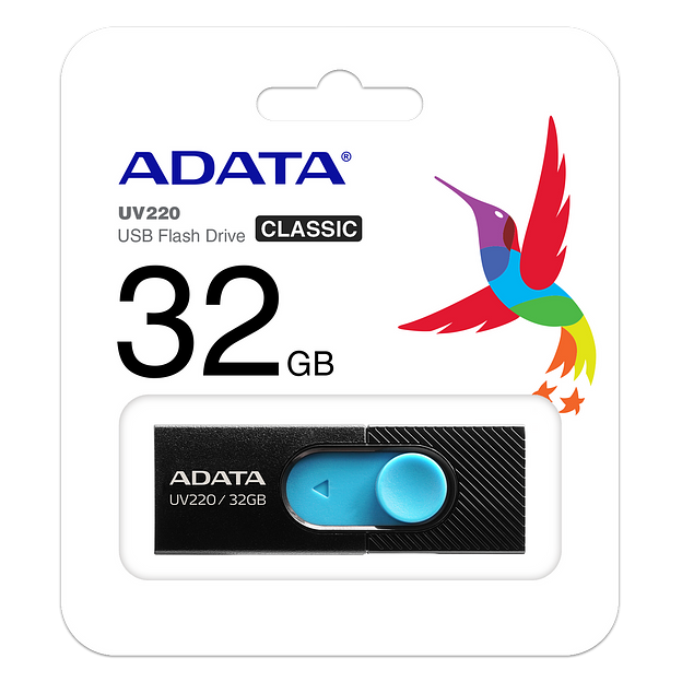 Флэш-накопитель 32GB AUV220-32G-RBKBL BLACK ADATA фото 3